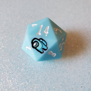 Single D20 Cyan