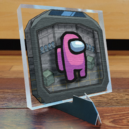 Pink Crewmate Art Tile