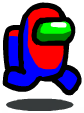 A static character walking sprite