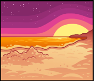 The backdrop of Throw Frisbee.