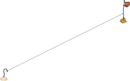 Static zipline sprite.