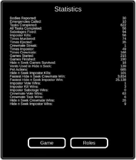 New Statistics Screen
