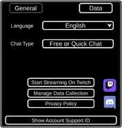 La pestaña "datos" en móvil.