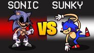 SONIC.EXE VS. SUNKY Mod in Among Us...