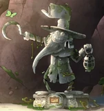 Zechariah's statue in his memory