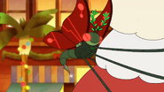 The Drone Soldier uses the needle to hack the Christmas presents.