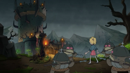 Sasha arrives in Amphibia and get captured from the Toads