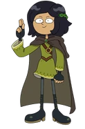 Marcy in her fantasy outfit inside the Core's Mindscape in "All In".