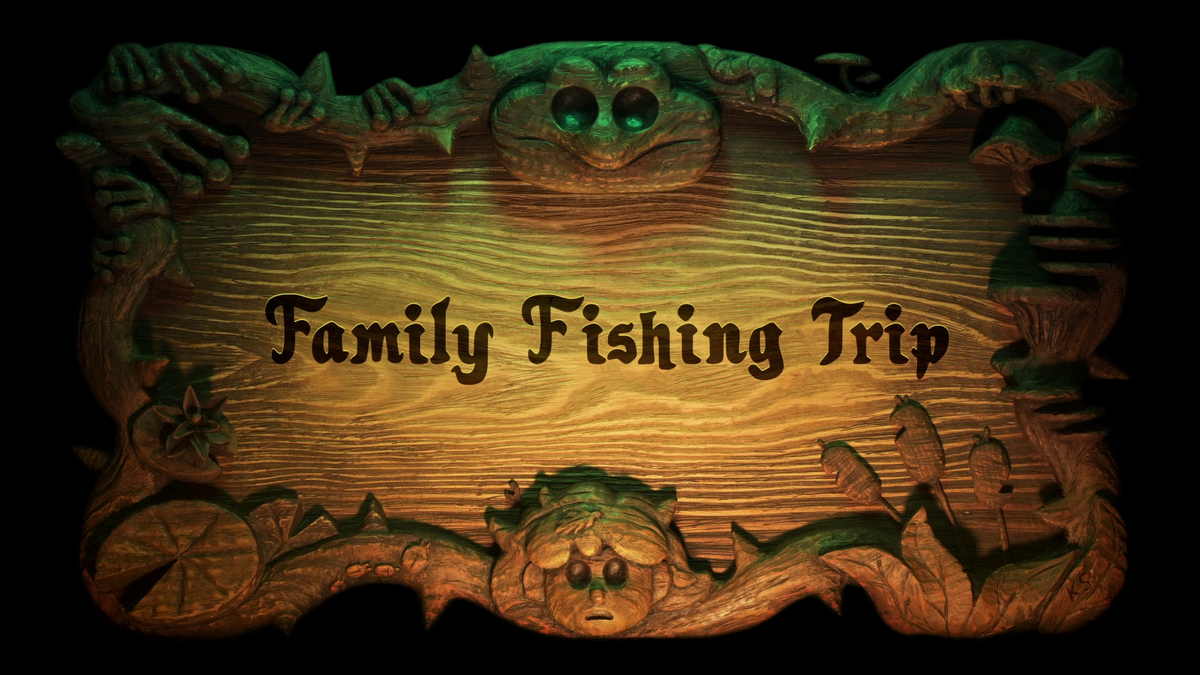 family fishing trip amphibia