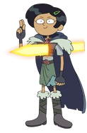 Marcy when stabbed by King Andrias in "True Colors".