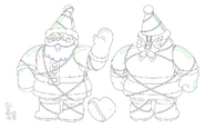 Santa Robot concept art.