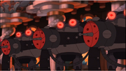 Frog-Bots ready to fire