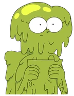 Marcy when covered in vile from a vomit bird in "Maddie & Marcy".