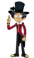 Marcy in her suit and top hat in "New Wartwood".