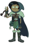 Marcy with glowing eyes in "Marcy at the Gates".