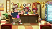Ned visits the restaurant.