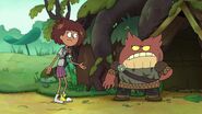 Anne and Bog arguing.