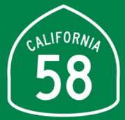 Ca-58 Highway Sign