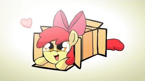 Ponies sliding into a box v2