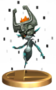The trophy of Midna in Super Smash Bros. Brawl