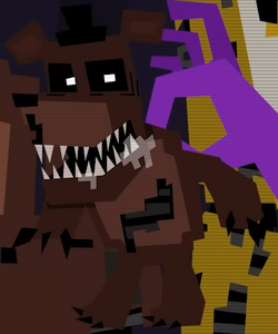 FNaF 4 Human Nightmare Fredbear Minecraft Skin