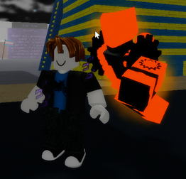 Roblox - Don't be scared, it's just a guest! ActuallyNeil drew this  adorable trick or treating ROBLOXian for us!