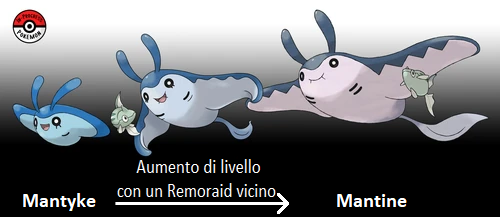 Evoluzione dei pokemon mantine