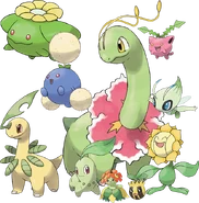 Pokémon di tipo Erba originari di Johto