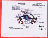 Chula Model Sheet from Fievel's American Tails