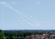 Analemma pattern in the sky