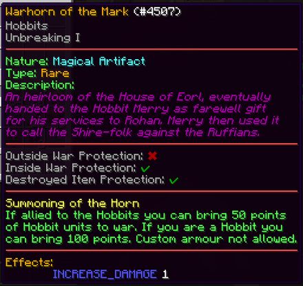 Warhorn of the Mark Artifact