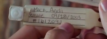 Andi's wristband in season 1 episode 1.png