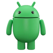 Android logo starting with 14 Upside-Down Cake.