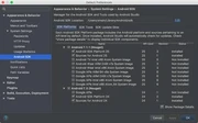 Screenshot of Android SDK in Android Studdio