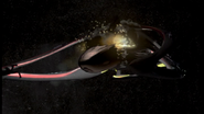 The bow of the Crimson falling off