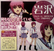 Profile of Iwasawa of the official guidebook.