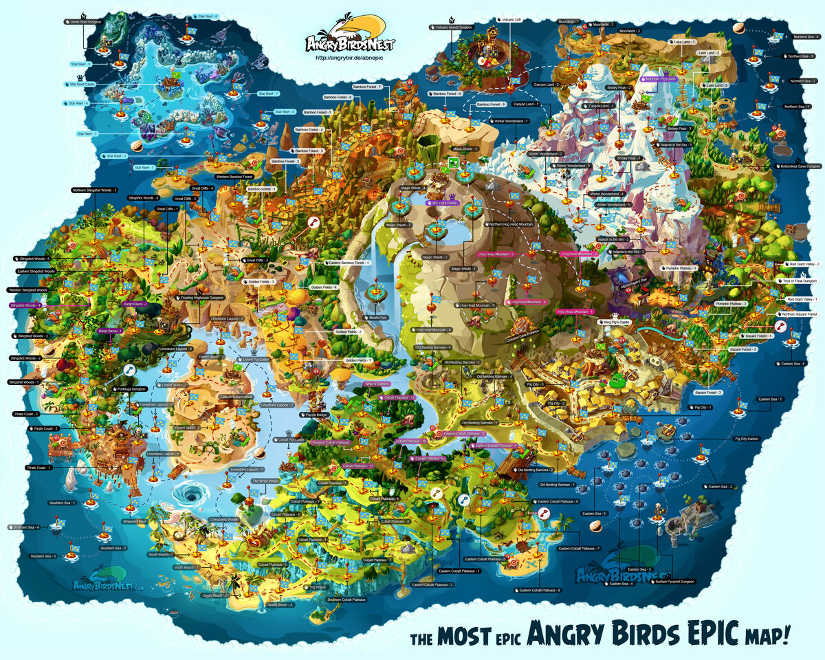 Angry birds epic карта