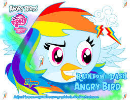 mlp rainbow dash angry