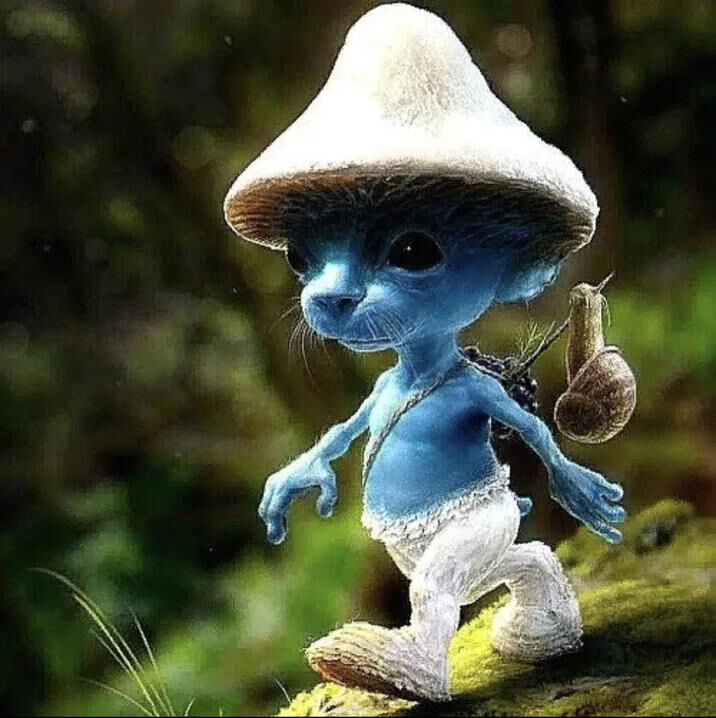 Smurf Cat Angry No