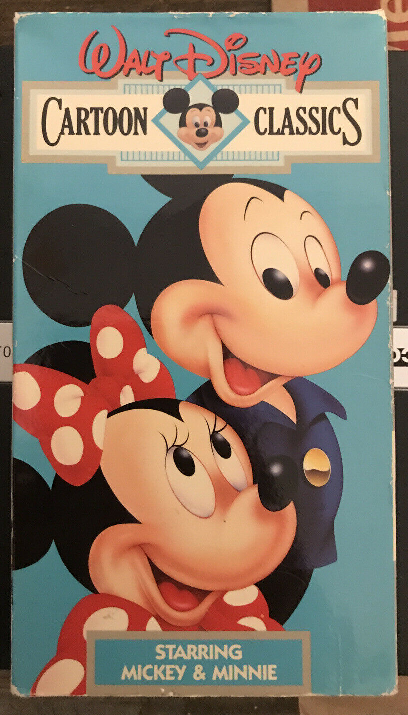 Walt Disney Cartoon Classics: Starring Mickey & Minnie (1987 VHS Walt Disney Cartoon Classics: Starring Mickey & Minnie (1987 VHS