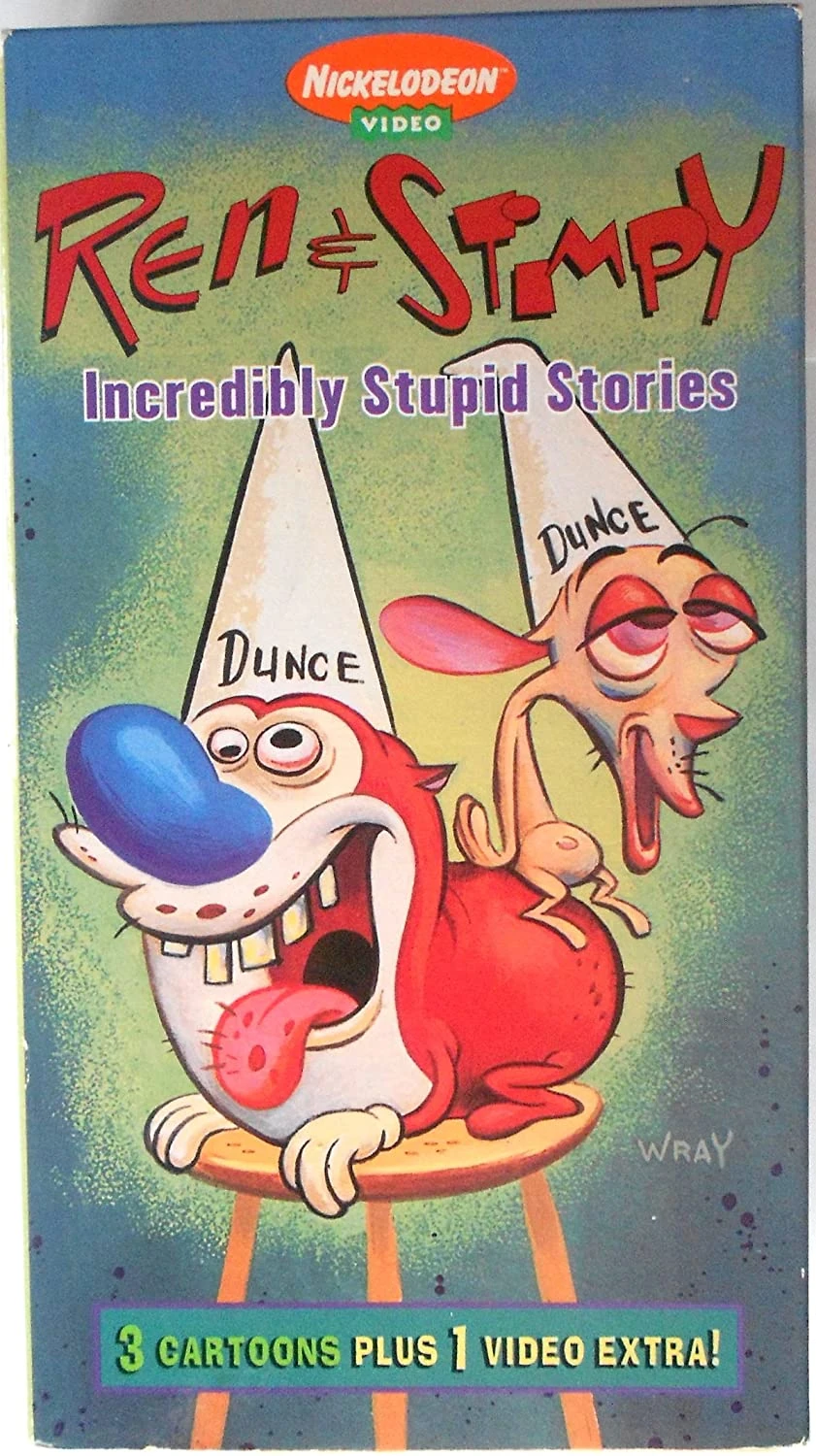 Ren & Stimpy: Incredibly Stupid Stories (1995 VHS) | Angry