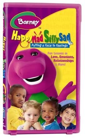 Barney: Happy Mad Silly Sad (2003 VHS u0026 DVD) | Angry Grandpa's Media  Library Wiki | Fandom