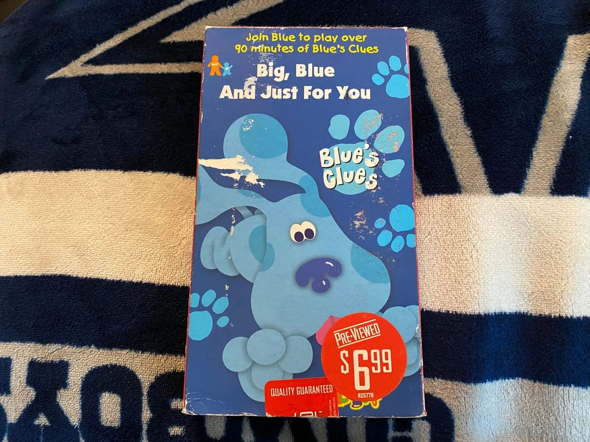 Blue's Clues: Big, Blue And Just For You (1998 VHS) | Angry