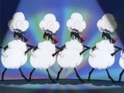 Female sheep background singers