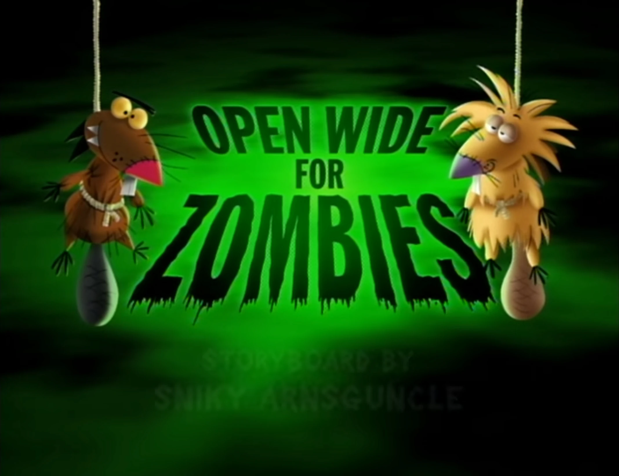 Open Wide for Zombies The Angry Beavers Wiki Fandom
