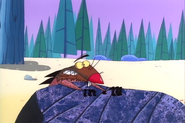 "Wait! There's nothing to hide my behind!"