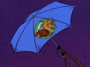 Umbrella with The Angry Beavers logo.jpg