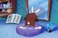 A rabbit in Daggett's fur