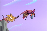 Norbert trying to save Daggett…