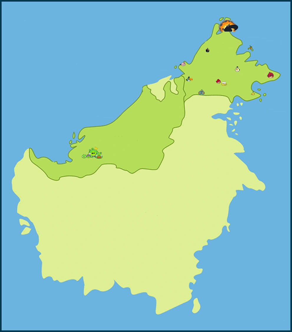 Карта острова борнео